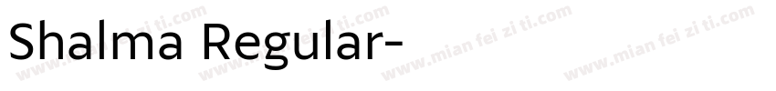 Shalma Regular字体转换